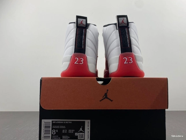 Rep TBK 12 Retro Jordan Cherry Air 130690-110 0711